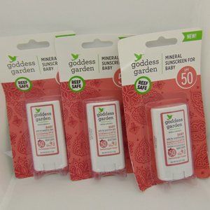 Lot of 4 GODDESS GARDEN Baby Mineral Sunscreen Baby
